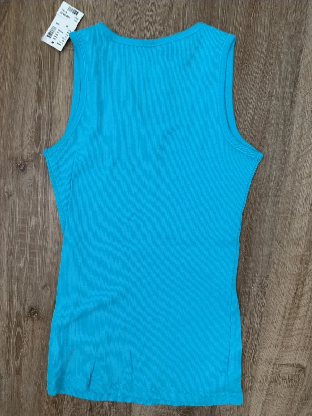 Justice Girls Turquoise Ribbed Tank Top, Size 10
